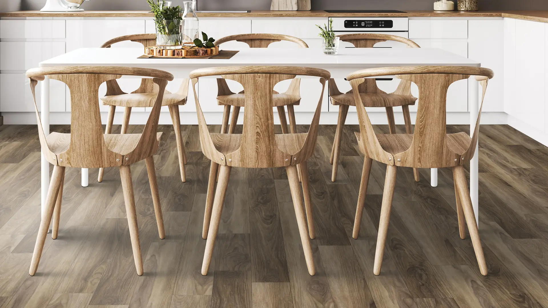 Crimson-Shore_Creek-lvt-flooring in kitchen